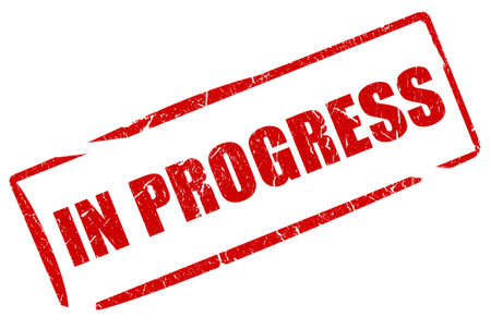 In progress stampの写真素材
