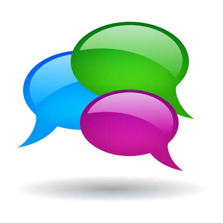 Speech bubble illustrationのイラスト素材