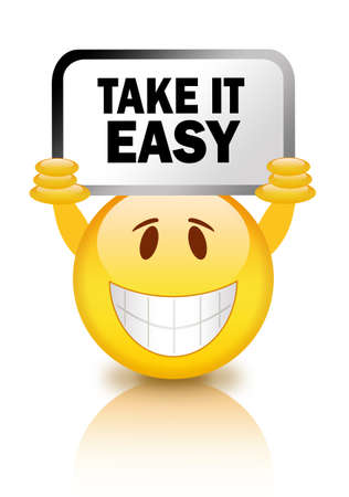 Take it easy smileyの写真素材