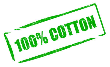 100 cotton stampの写真素材