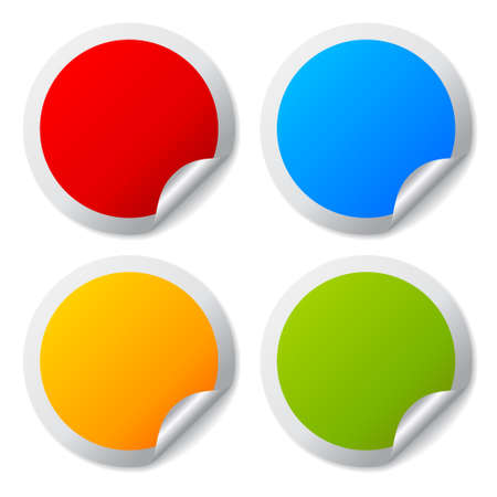 Blank vector stickersのイラスト素材