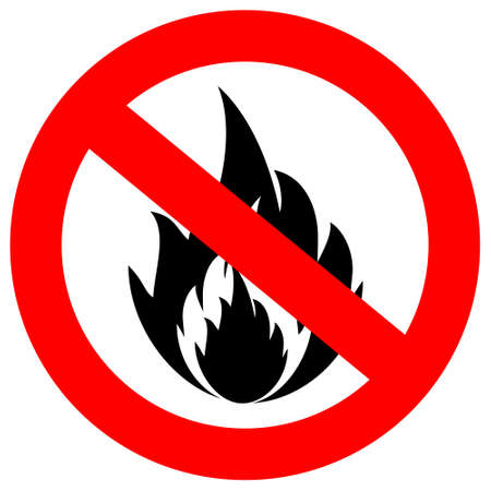 No fire  signのイラスト素材
