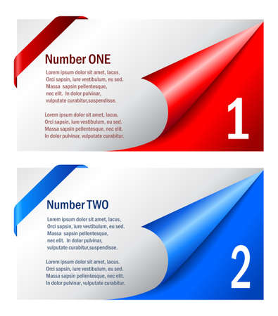 Option vector cards, choose one or twoのイラスト素材