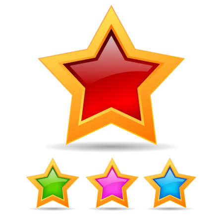 Vector stars setのイラスト素材