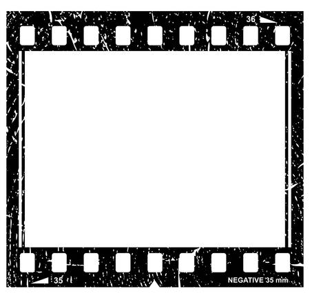 Vector grunge filmstrip iconのイラスト素材