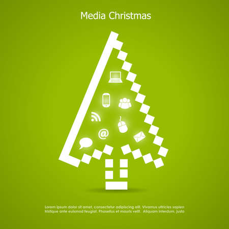 Merry christmas cardのイラスト素材