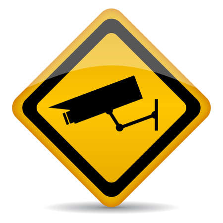 Video surveillance signのイラスト素材