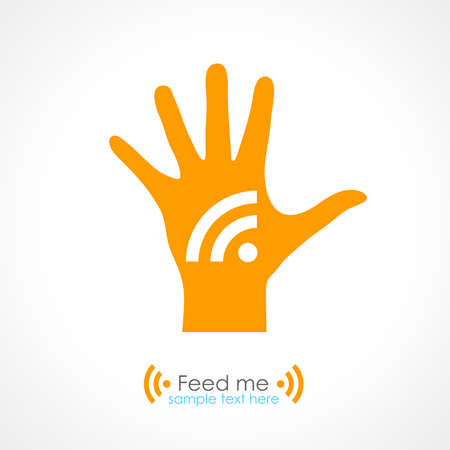 Feed me  designのイラスト素材