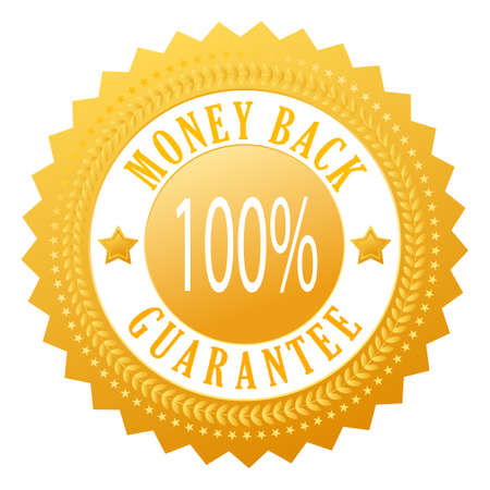 Money back  sealのイラスト素材