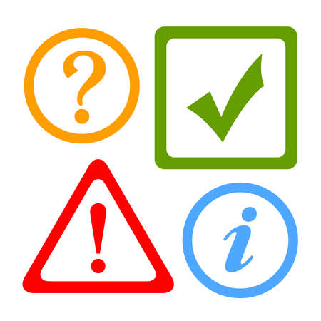  alert iconsのイラスト素材