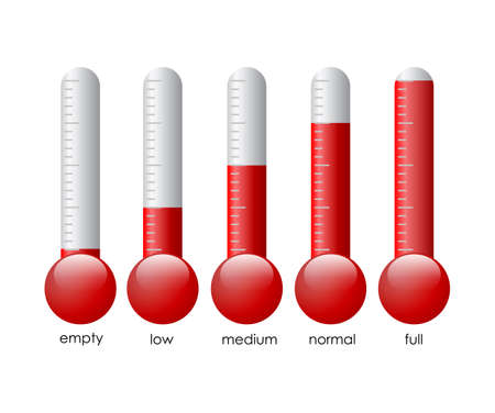 Thermometers set illustration