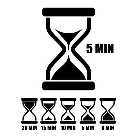 Vector sand glass timerのイラスト素材