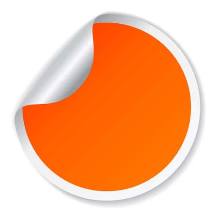 Vector orange sticker Vector orange sticker