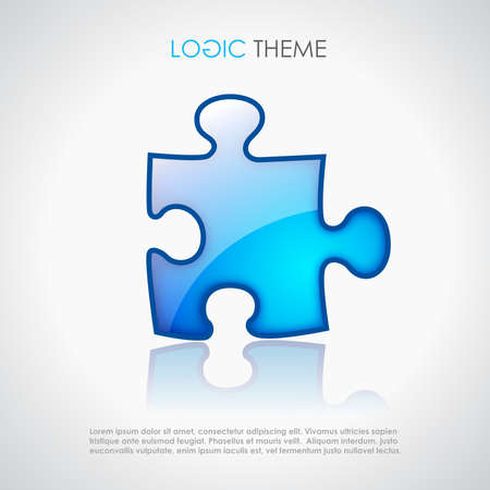 Puzzle, logic theme designのイラスト素材