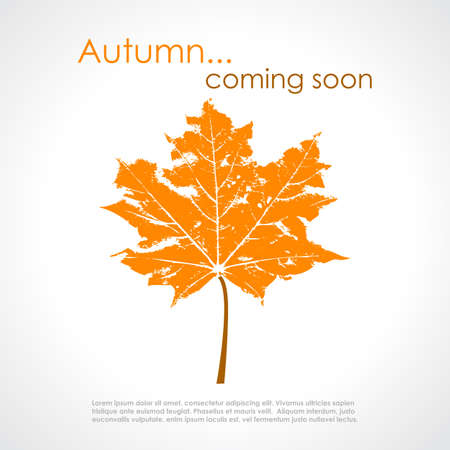 Autumn posterのイラスト素材