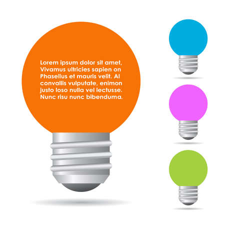 Information bulb iconのイラスト素材