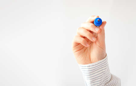 Hand with markerの写真素材