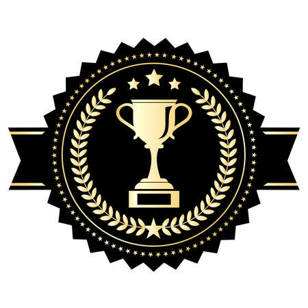 Winner cup emblemのイラスト素材