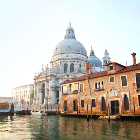 Santa Maria della Salute at early mornimg, Veniceの写真素材