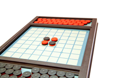 Strategic othello game, selective focus