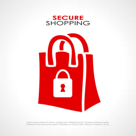 Secure shopping symbolのイラスト素材