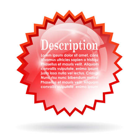 Red glassy starのイラスト素材