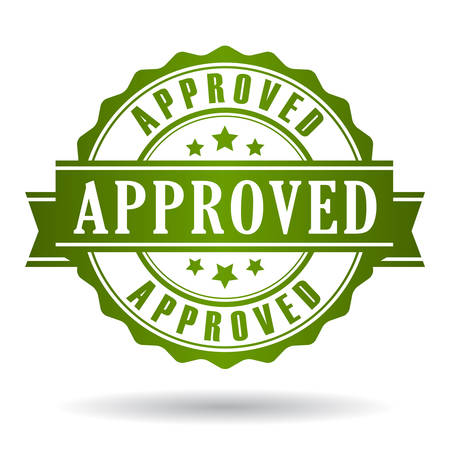 Approved stampのイラスト素材