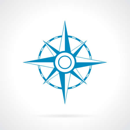 Wind rose iconのイラスト素材