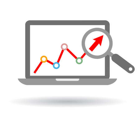 Growth trend iconのイラスト素材