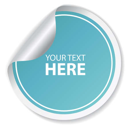 Blank round stickerのイラスト素材