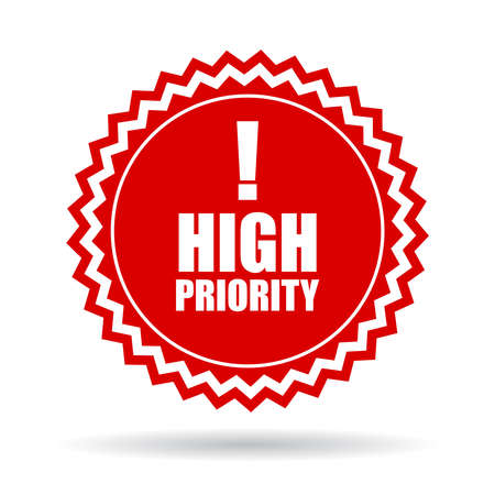 High priority iconのイラスト素材