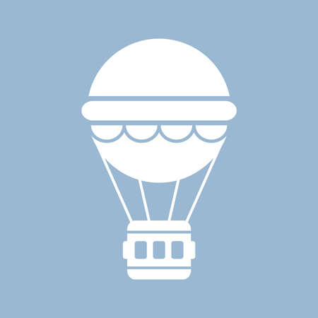Hot air balloon iconのイラスト素材