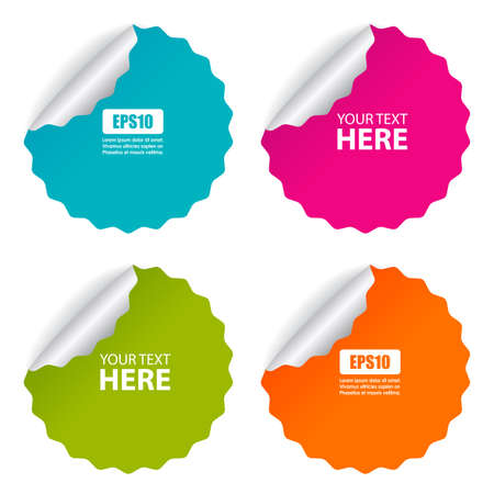 Stickers setのイラスト素材