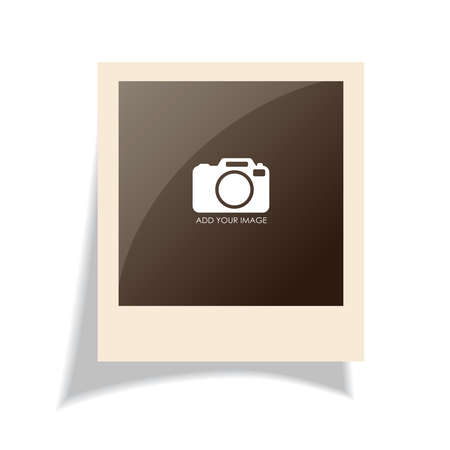 Retro photo frameのイラスト素材