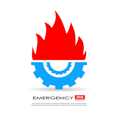 Emergency service technical iconのイラスト素材