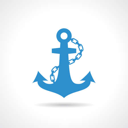 Anchor nautical iconのイラスト素材