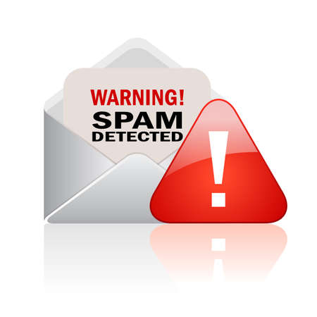 Spam warning iconのイラスト素材