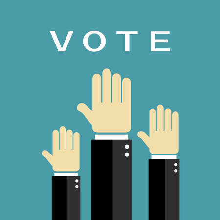 Voting handsのイラスト素材