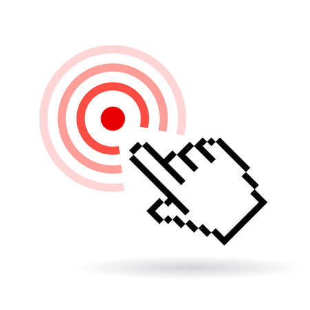 Click iconのイラスト素材