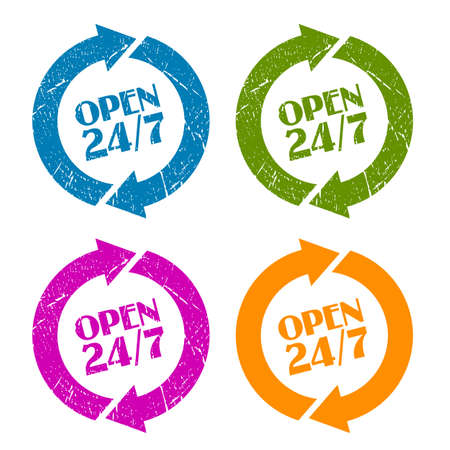 Open 24 stamp