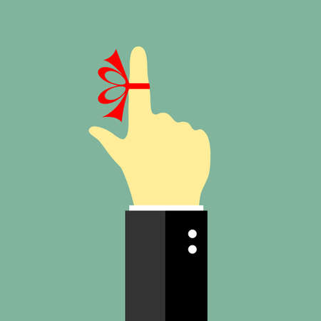 Reminder string posterのイラスト素材