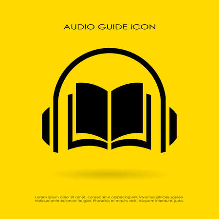 Audio guide iconのイラスト素材