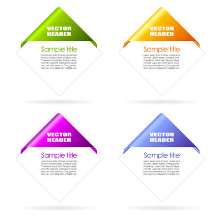 Text labelsのイラスト素材