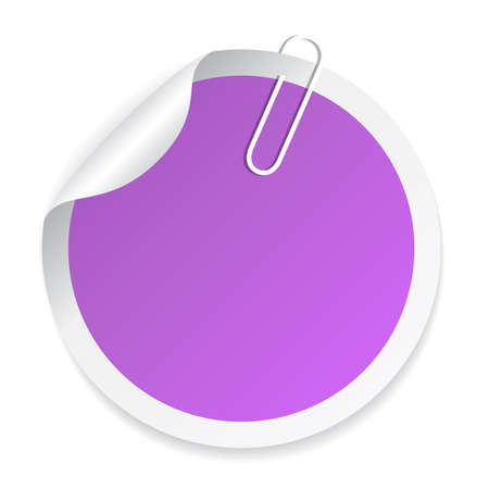 Blank round vector stickerのイラスト素材