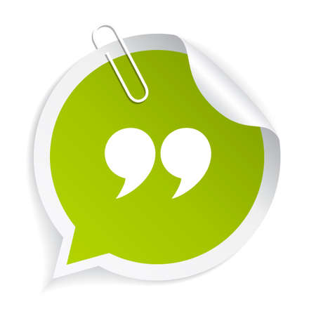 Quote stickerのイラスト素材