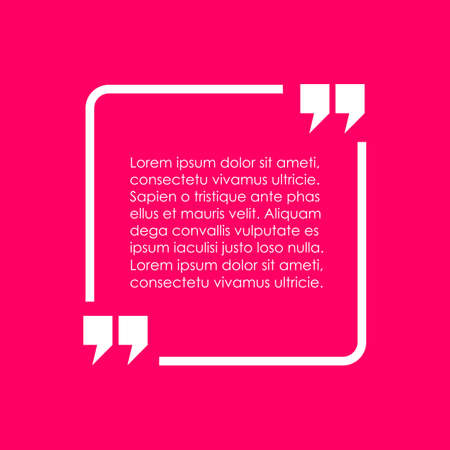 Quote speech bubbleのイラスト素材