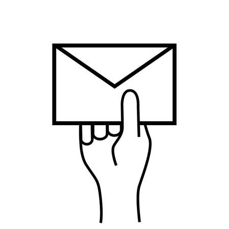 Send letter iconのイラスト素材
