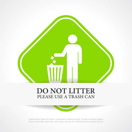 No littering signのイラスト素材