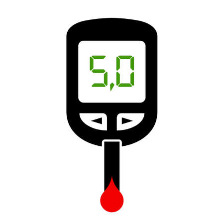 Glucometer iconのイラスト素材