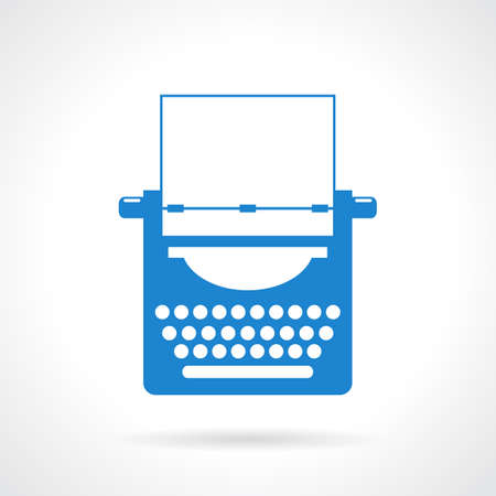 Typewriter vector iconのイラスト素材